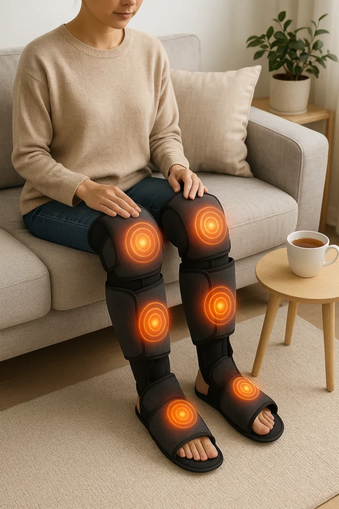 Leg massager for circulation and pain relief