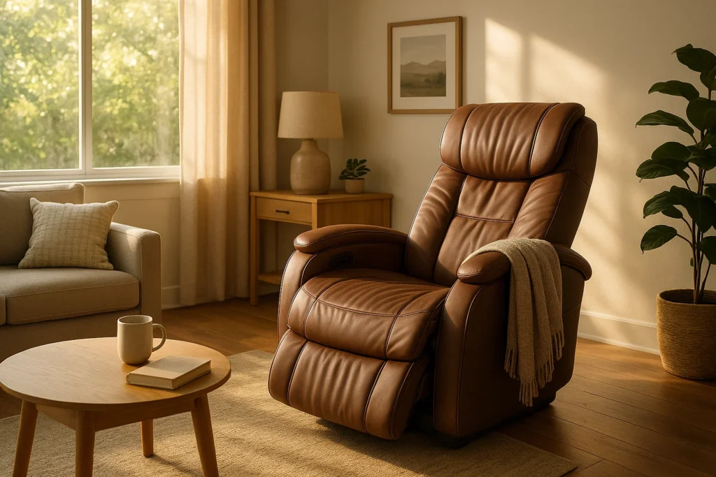 leather recliner massage chair