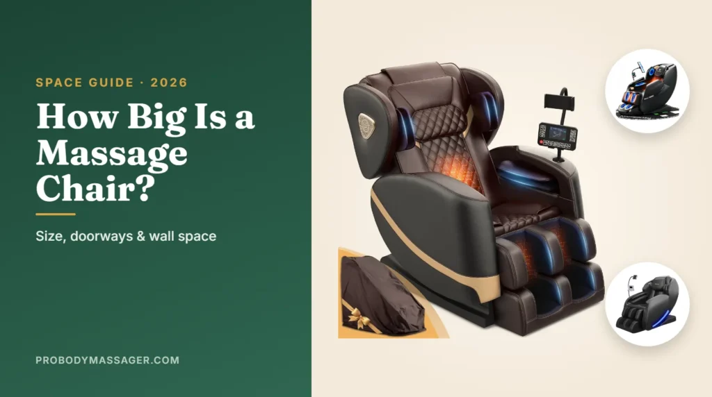 Massage chair dimensions guide: size, doorway and wall space planning