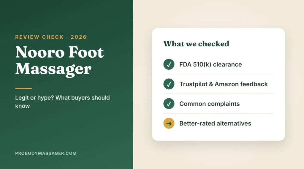 Nooro foot massager reviews: FDA clearance, buyer feedback and complaints checked